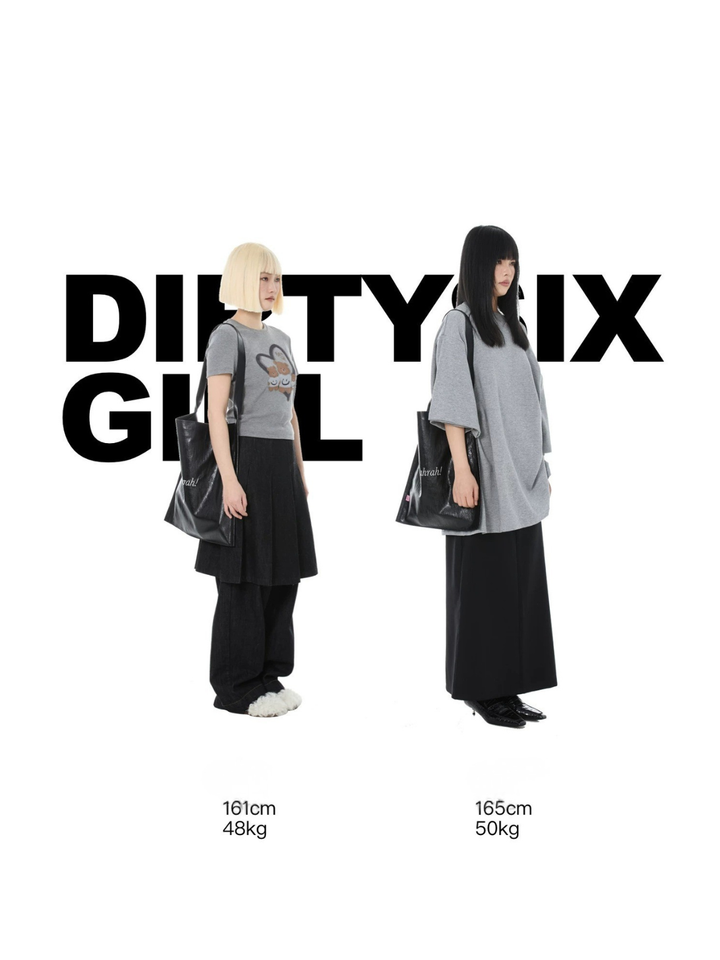 〈Pre Order〉【DIRTY SIX】Flat Leather Tote Bag