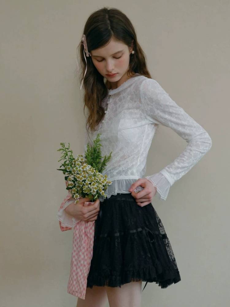 Textured Jacquard Knit Top