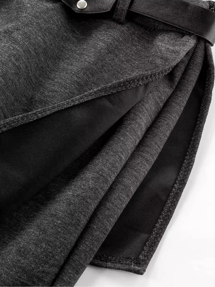 Layered Skirt Flare Pants