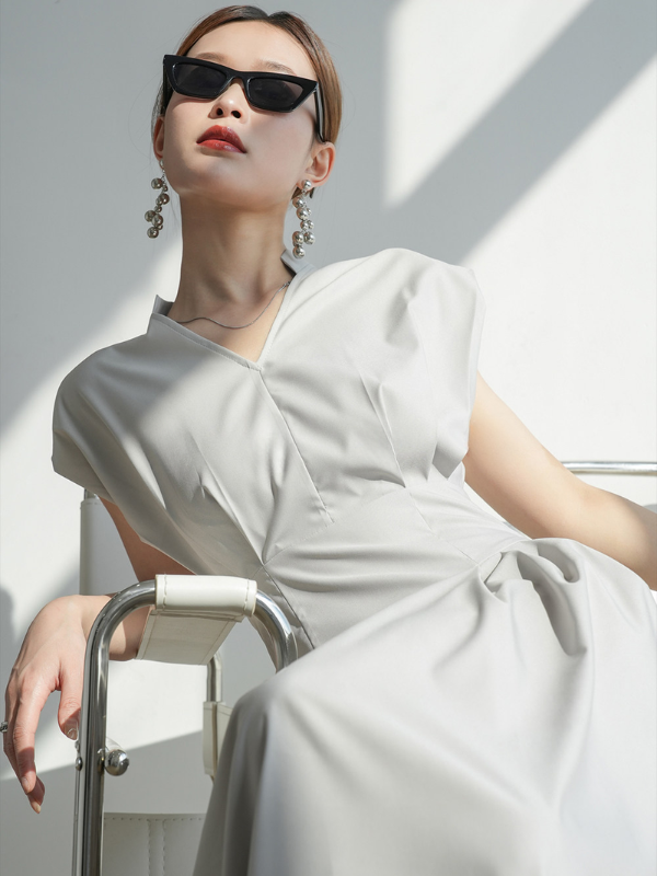 Waist Tuck Flare Dress