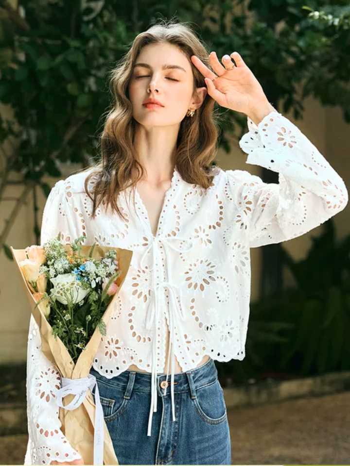 Bloom Eyelet Lace Blouse