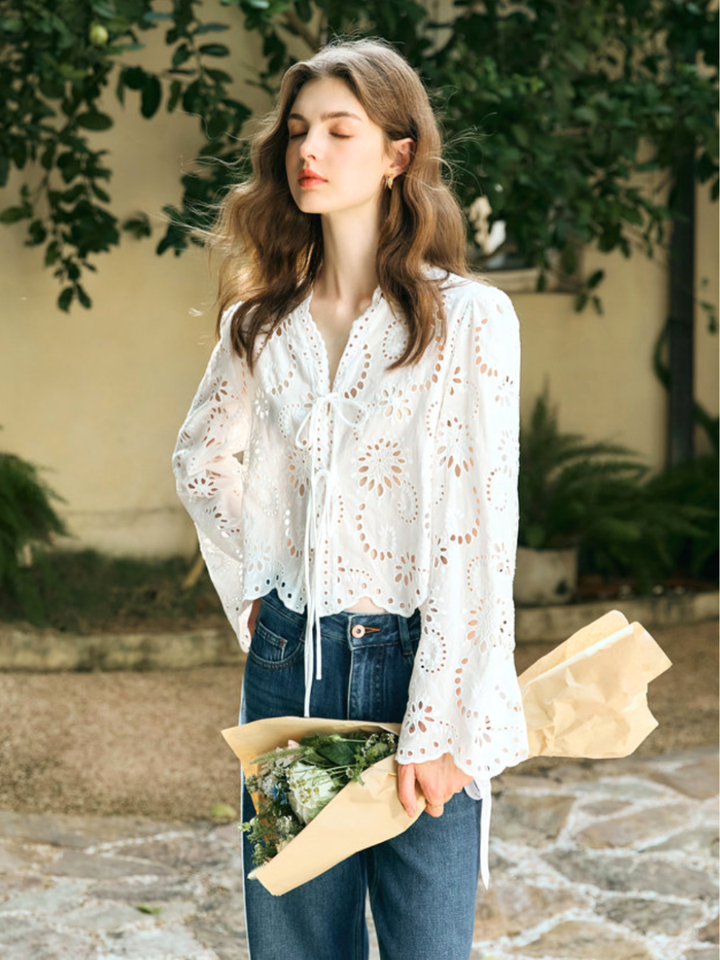 Bloom Eyelet Lace Blouse