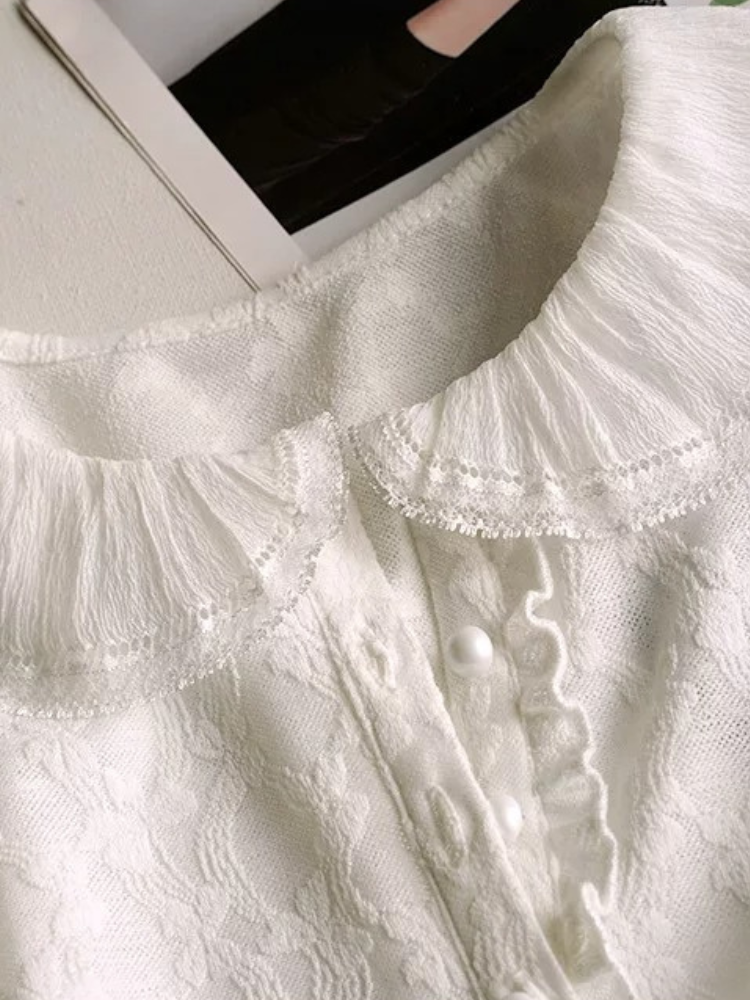 Textured Jacquard Knit Top