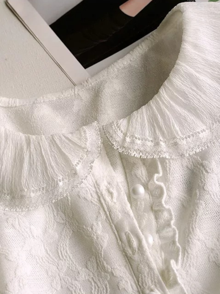 Textured Jacquard Knit Top