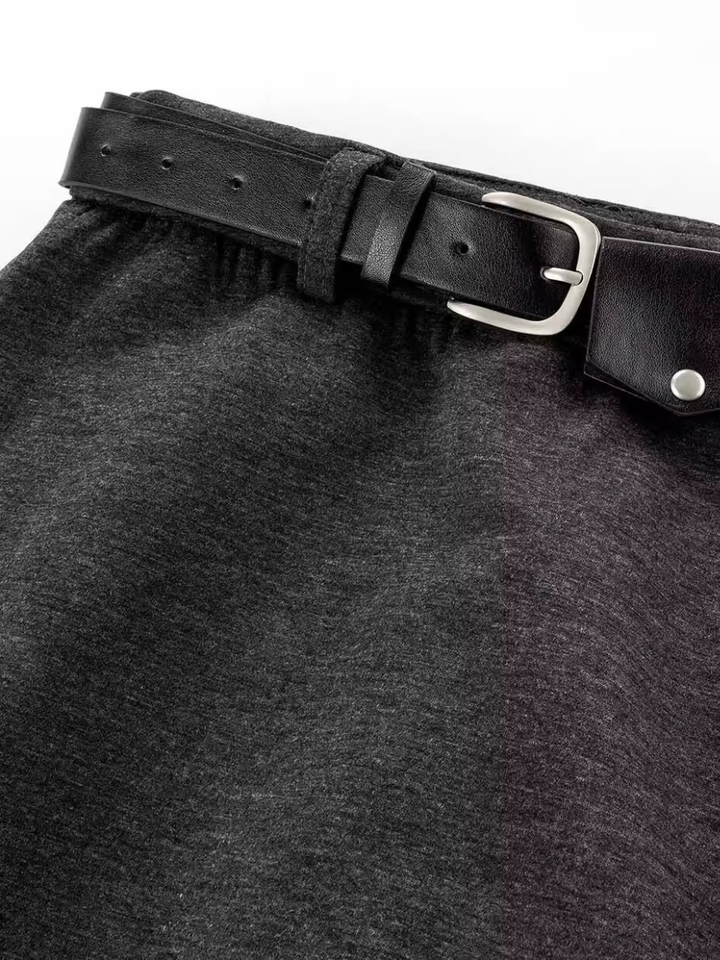 Layered Skirt Flare Pants
