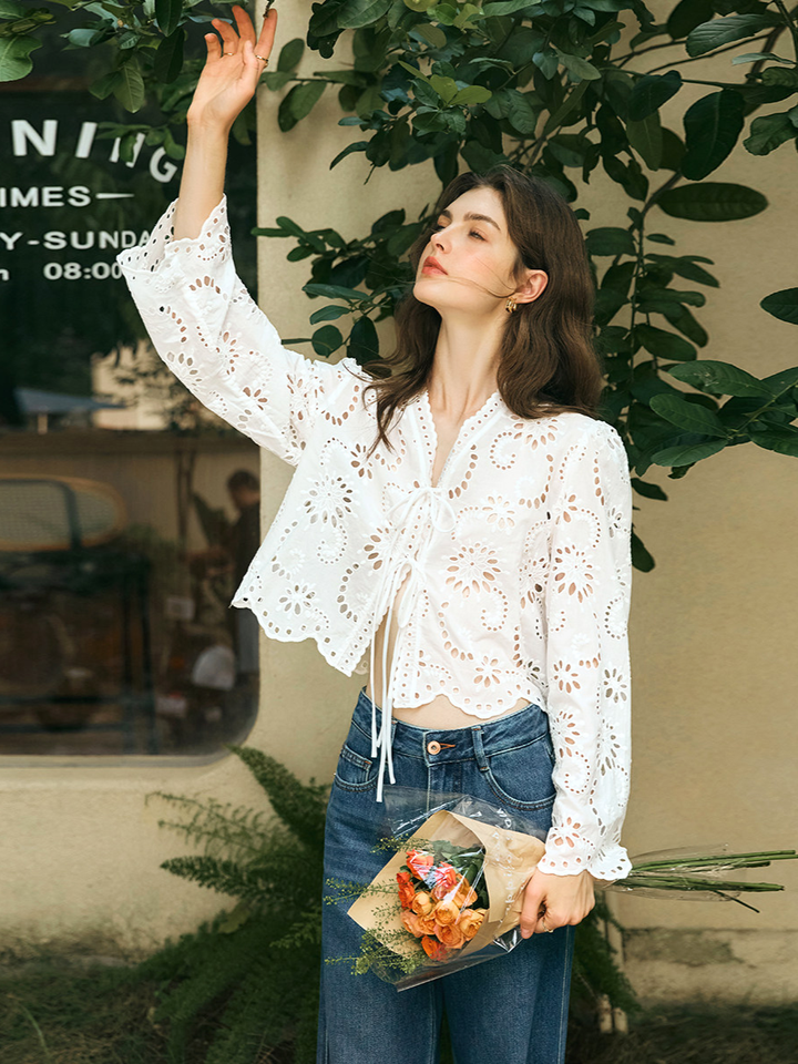 Bloom Eyelet Lace Blouse