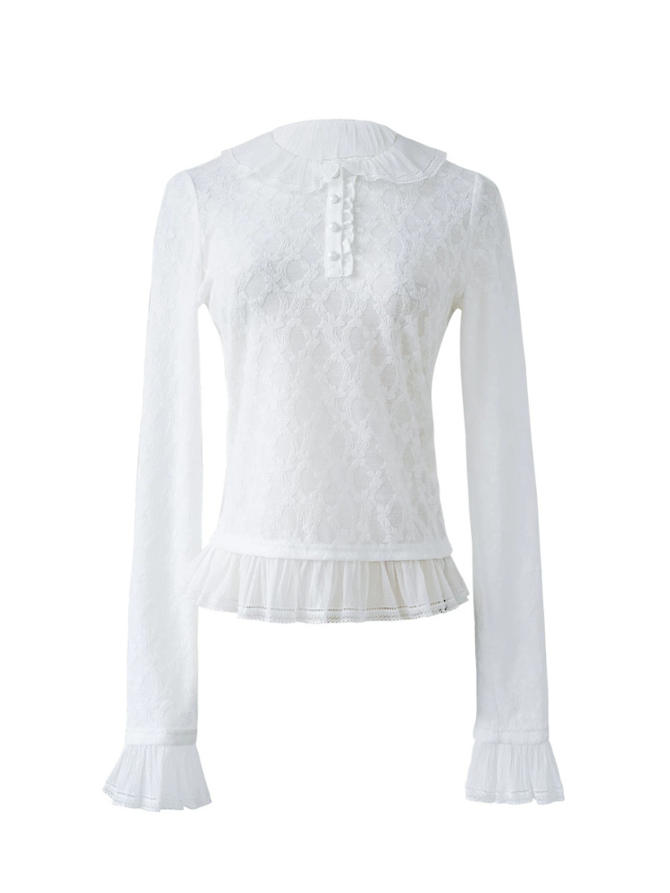Textured Jacquard Knit Top