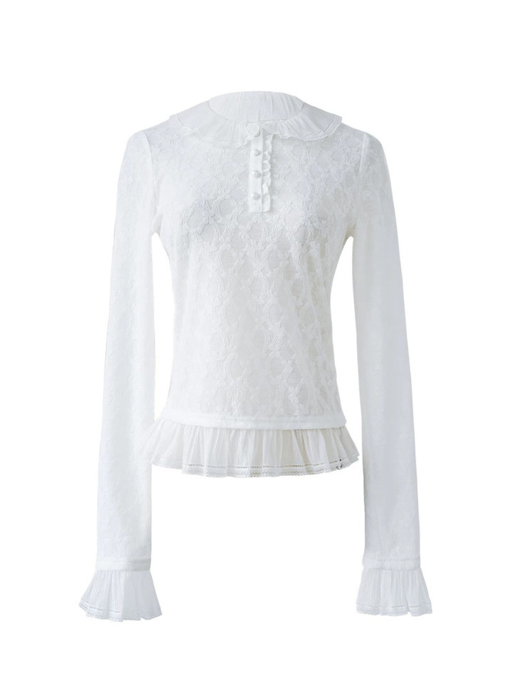 Textured Jacquard Knit Top