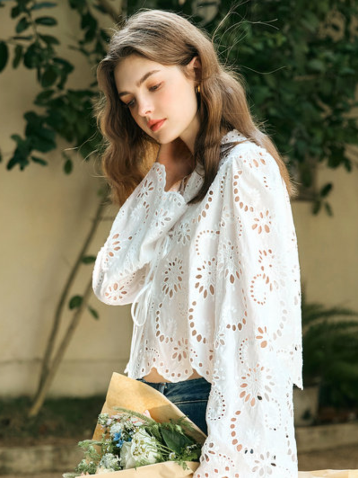 Bloom Eyelet Lace Blouse