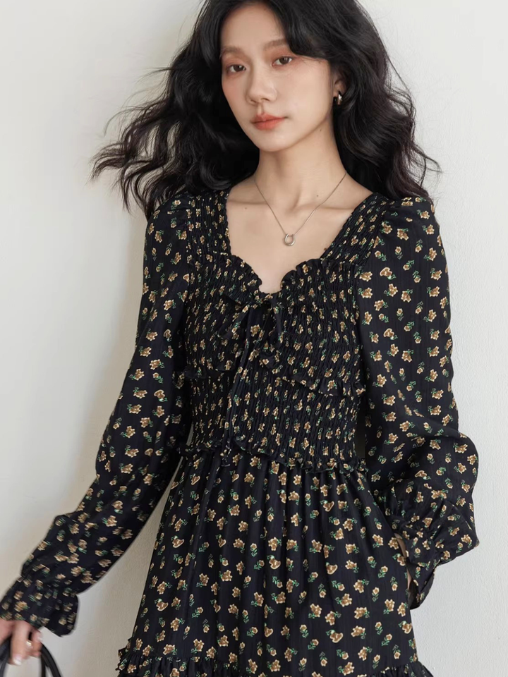 Floral Smocked Tiered Dress