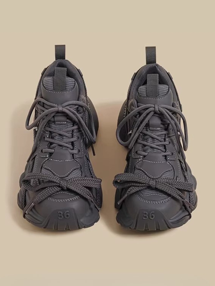 Ribbon Accent Chunky Sneakers（〜25.0cm）