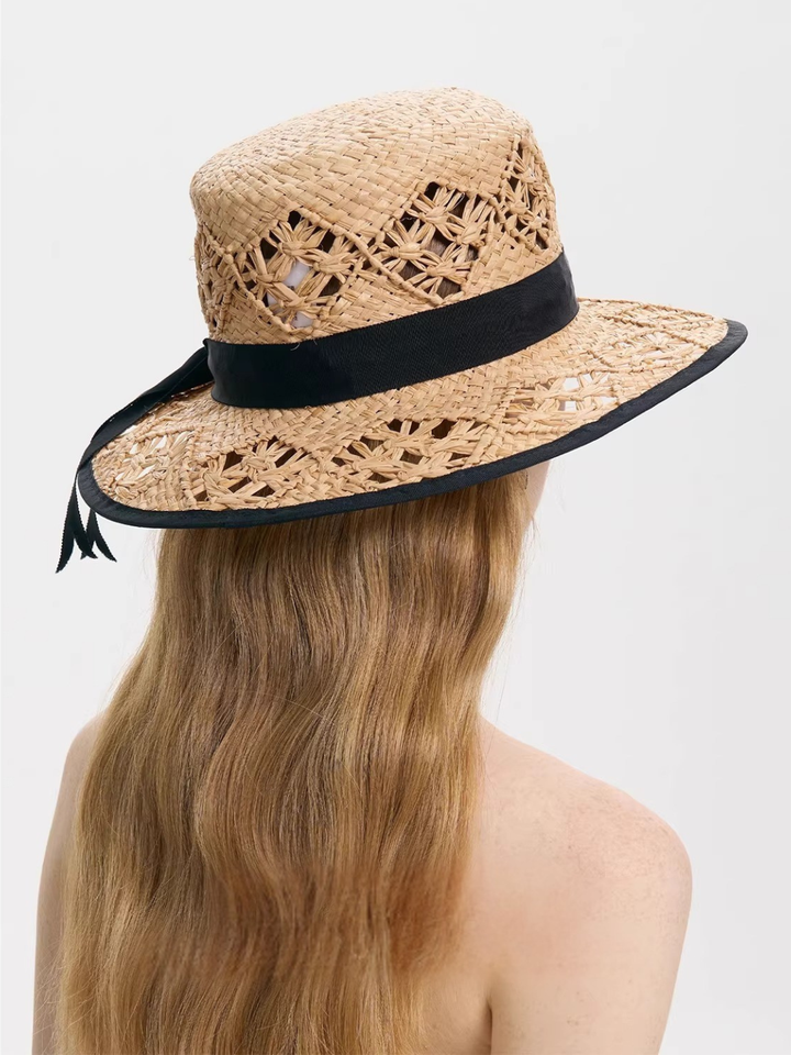 Classic Ribbon Straw Hat