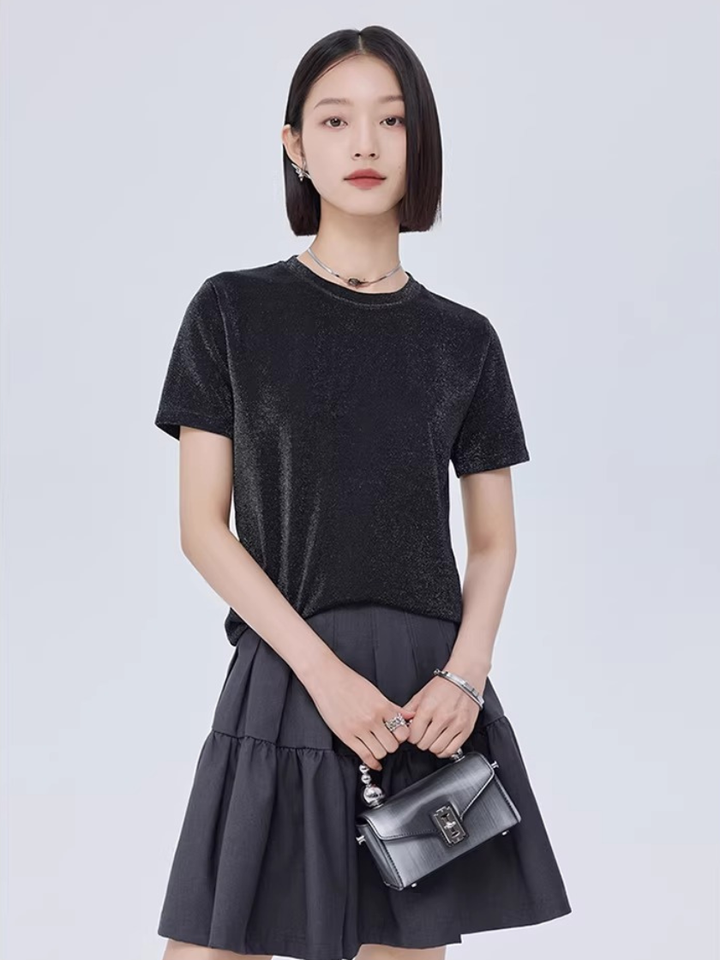 Shimmer Velvet T-Shirt