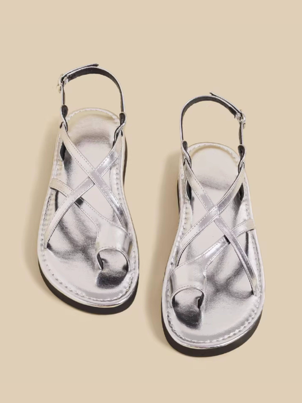 Cross Strap Toe Ring Sandals（〜25.0cm）