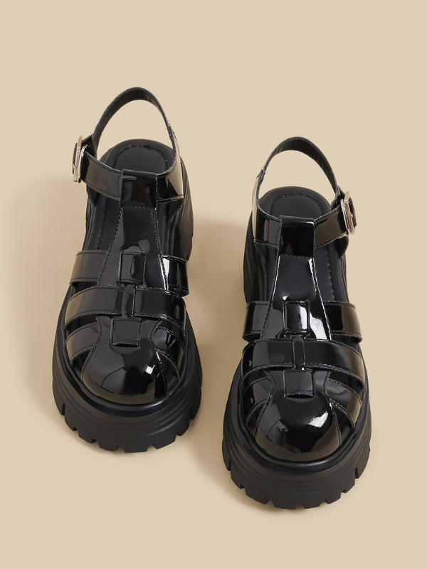 Patent Platform Ghurka Sandals（22.0cm〜）