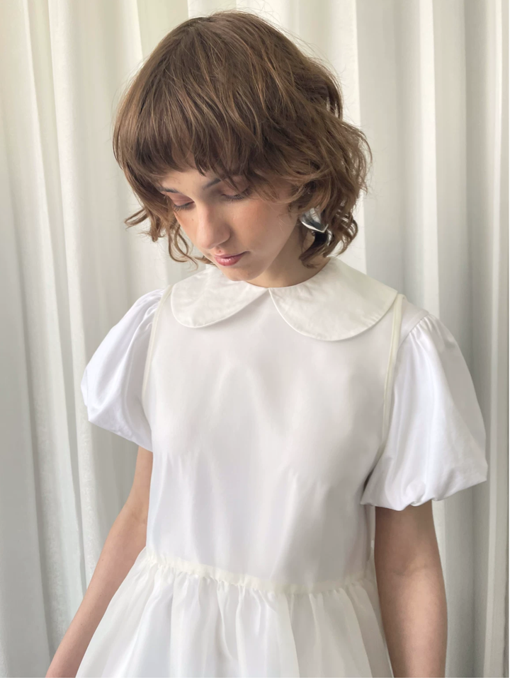【Loose Smell】Sheer Frill Dress