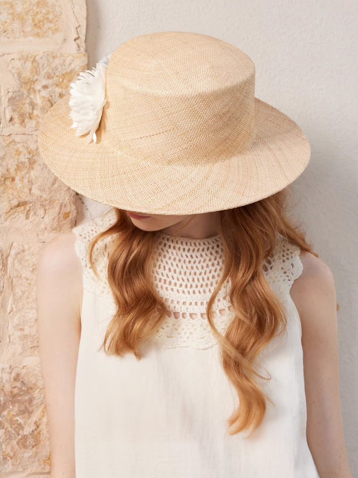 Flower Design Straw Hat