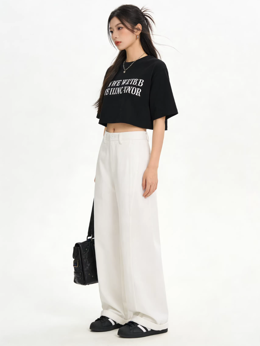 Front Seam Wide Pants