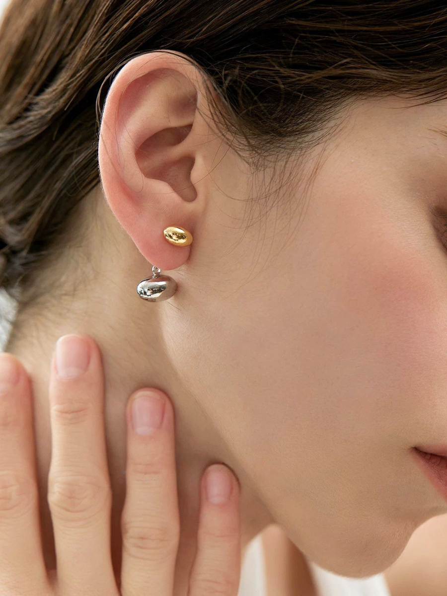 【EGO ACC】Dual Drop Bean Pierce