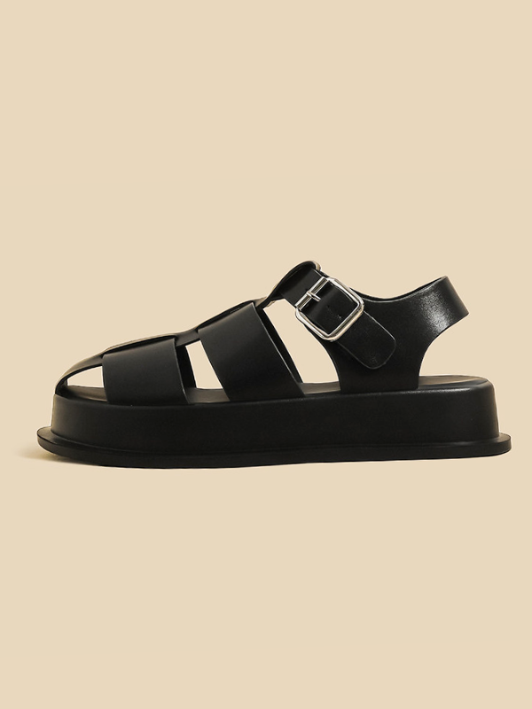 Minimal Platform Gurkha Sandals