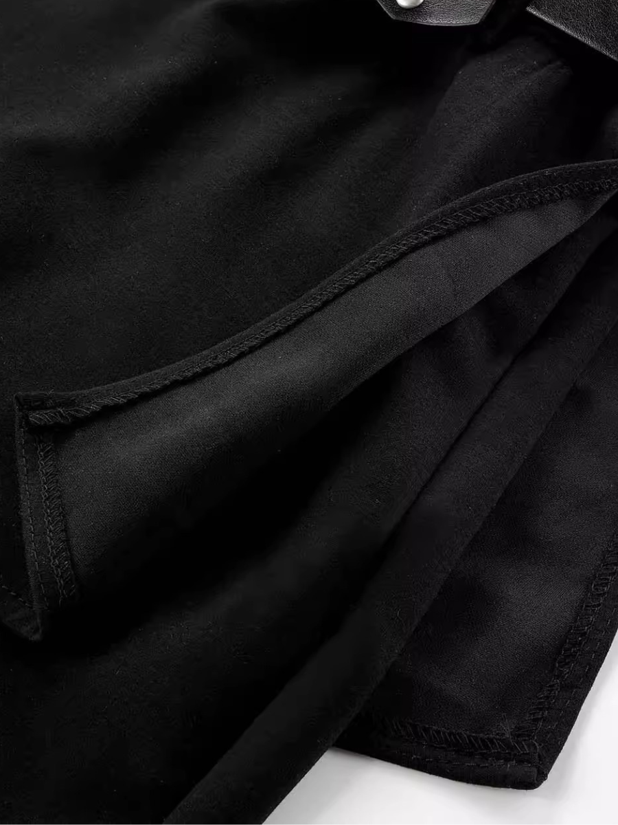 Layered Skirt Flare Pants