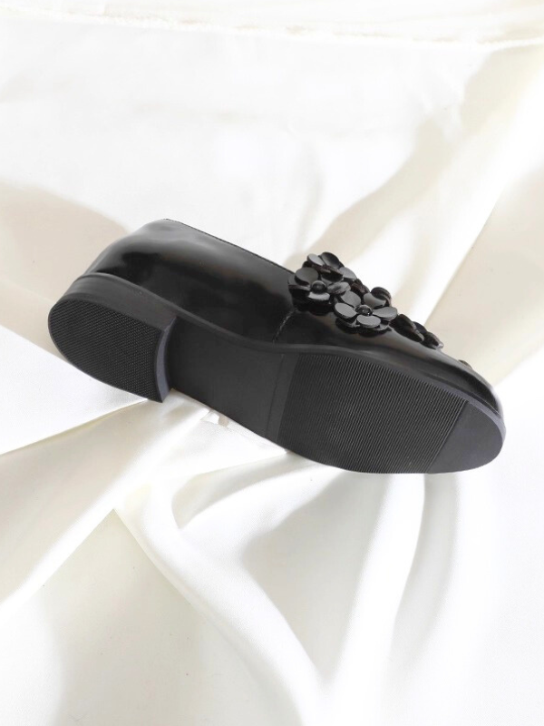 Metallic Flower Loafers（22.0cm〜）
