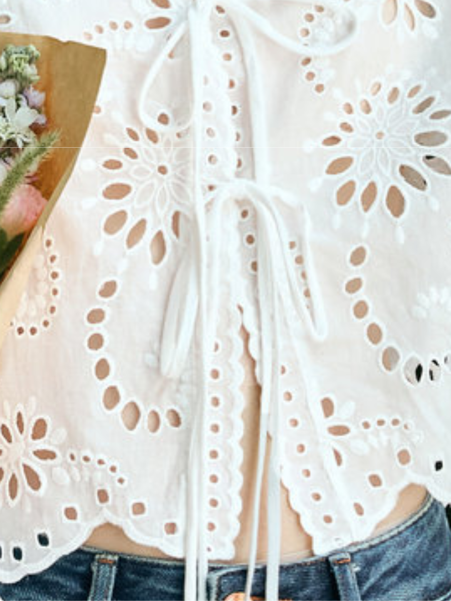 Bloom Eyelet Lace Blouse