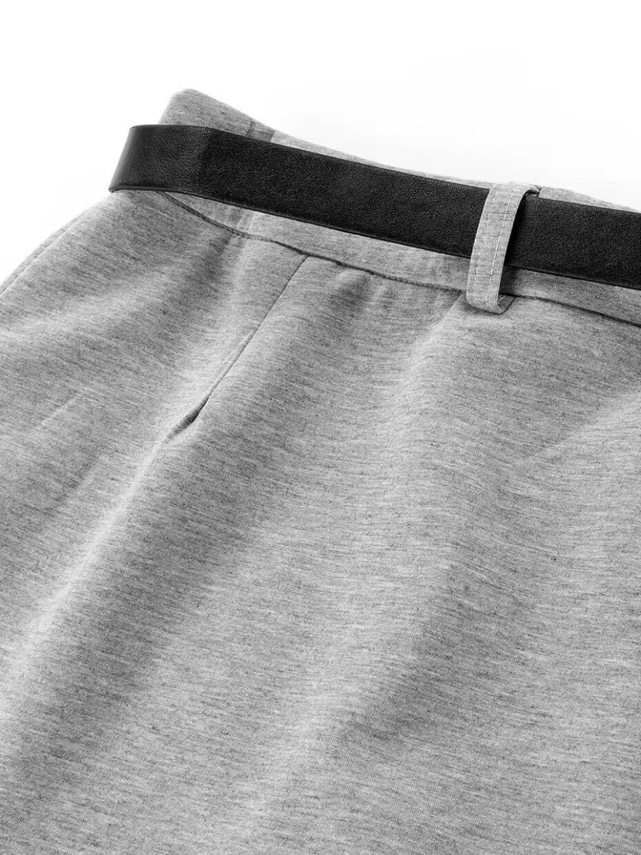 Layered Skirt Flare Pants