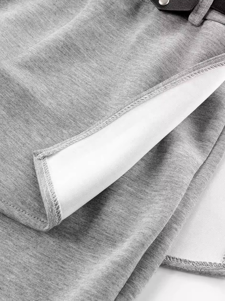Layered Skirt Flare Pants