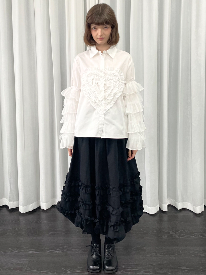 【Loose Smell】Sheer Frill Arm Covers