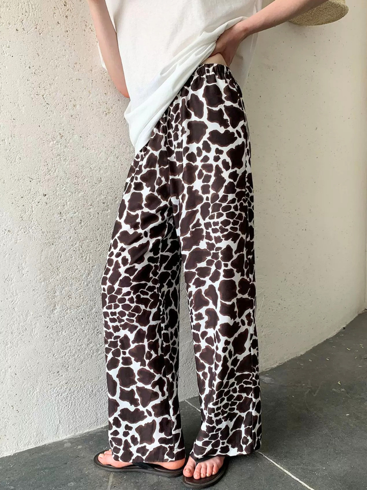 Abstract Print Easy Pants