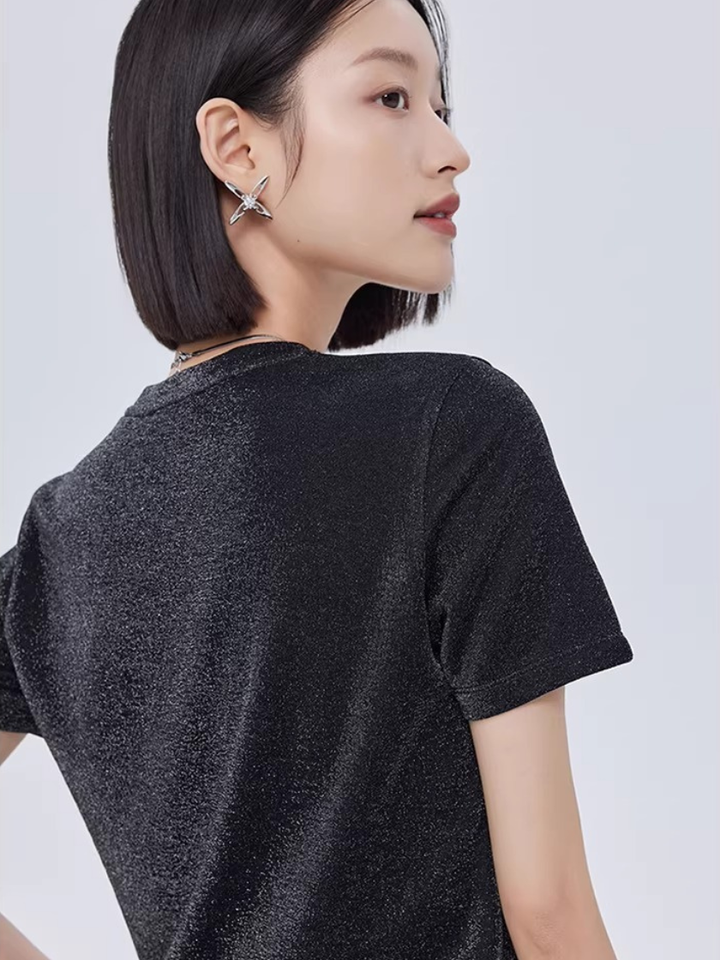 Shimmer Velvet T-Shirt
