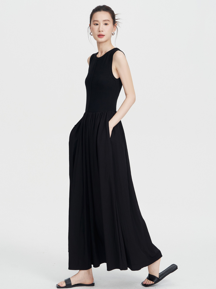 Sleeveless Knit Maxi Dress