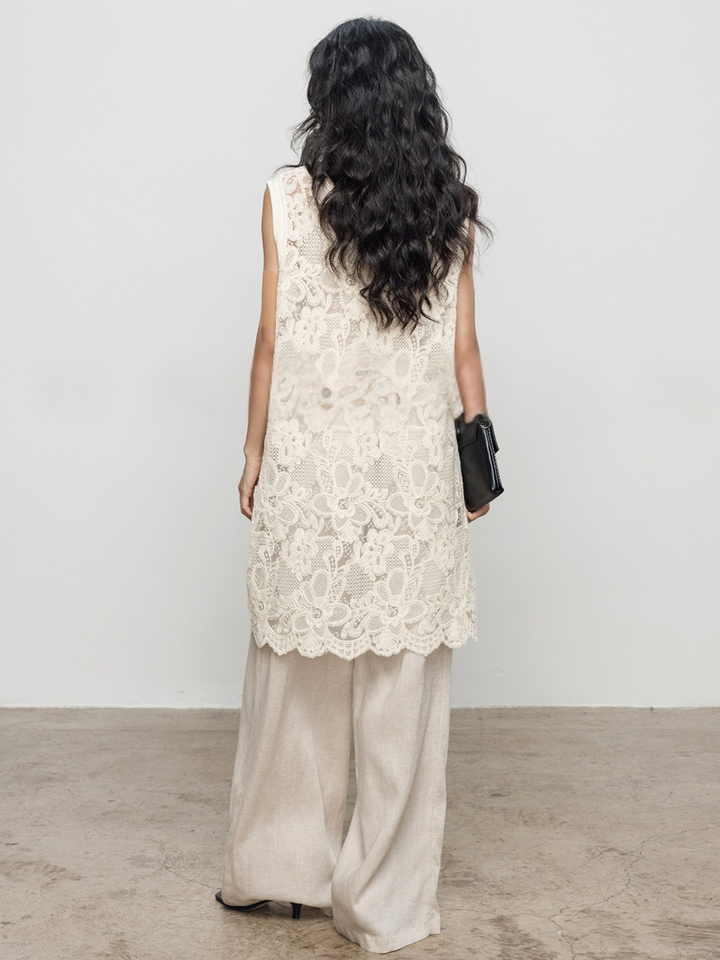 Floral Lace Layered Dress