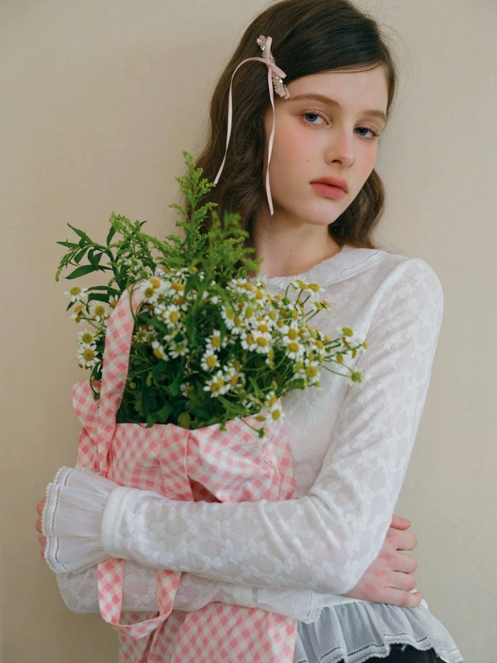 Textured Jacquard Knit Top