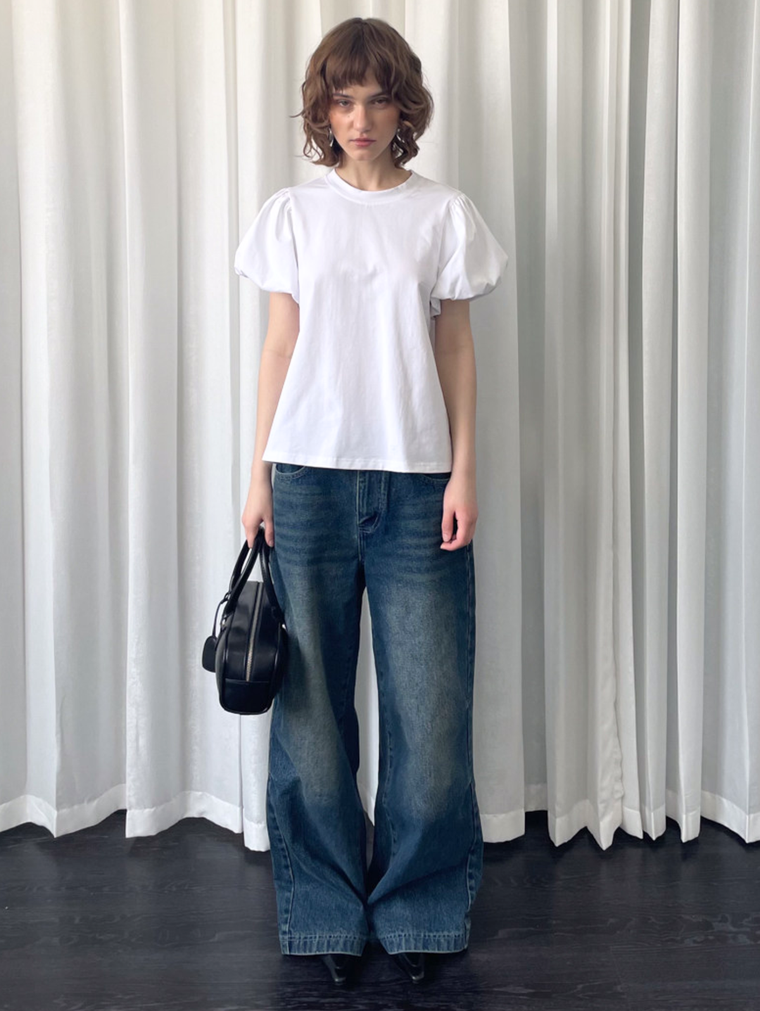 〈Pre Order〉【Loose Smell】Balloon Sleeve Design Tee