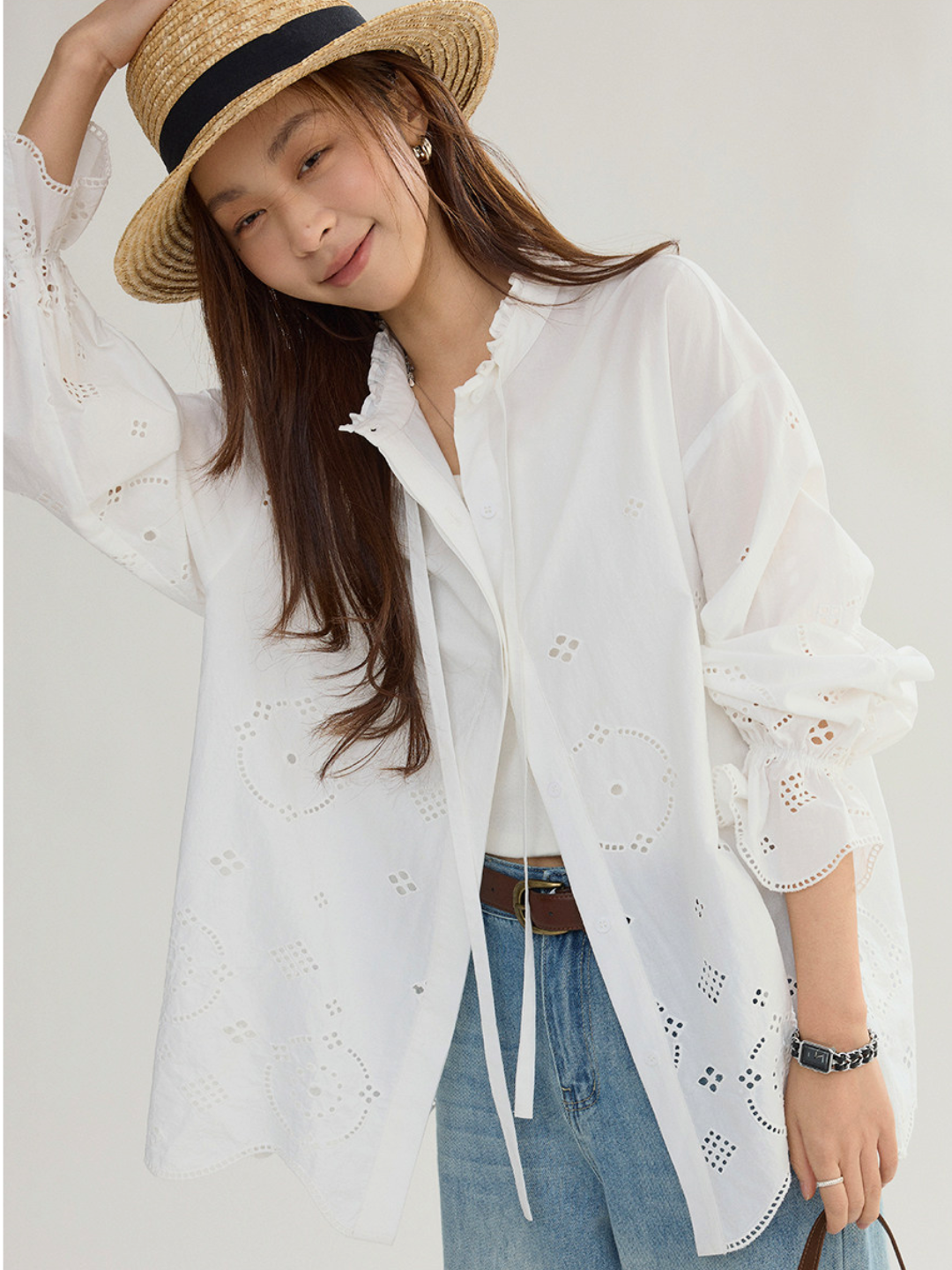 〈Pre Order〉Cutwork Embroidery Blouse