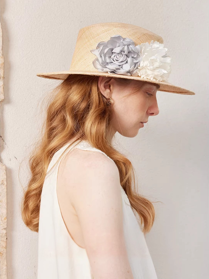 Flower Design Straw Hat