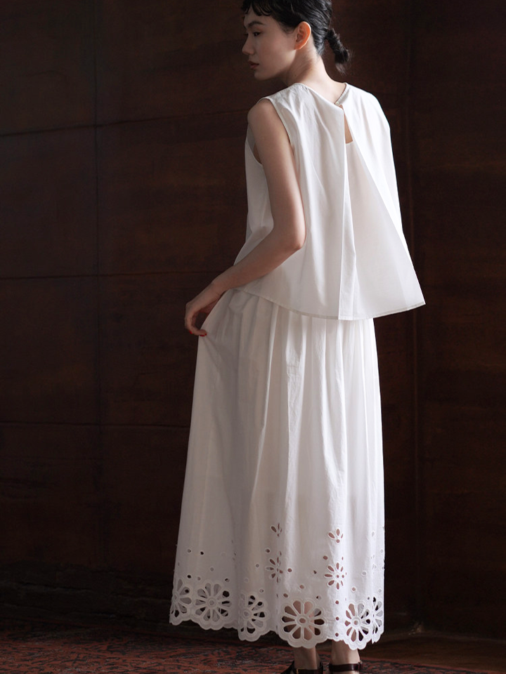 Scallop Cutwork Set Dress