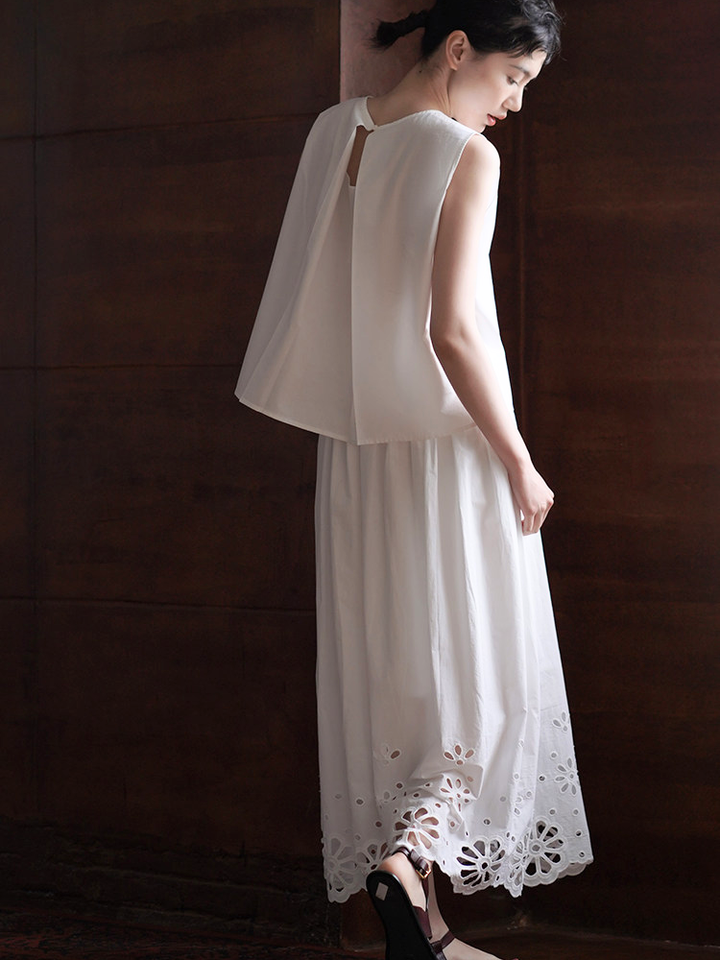 Scallop Cutwork Set Dress