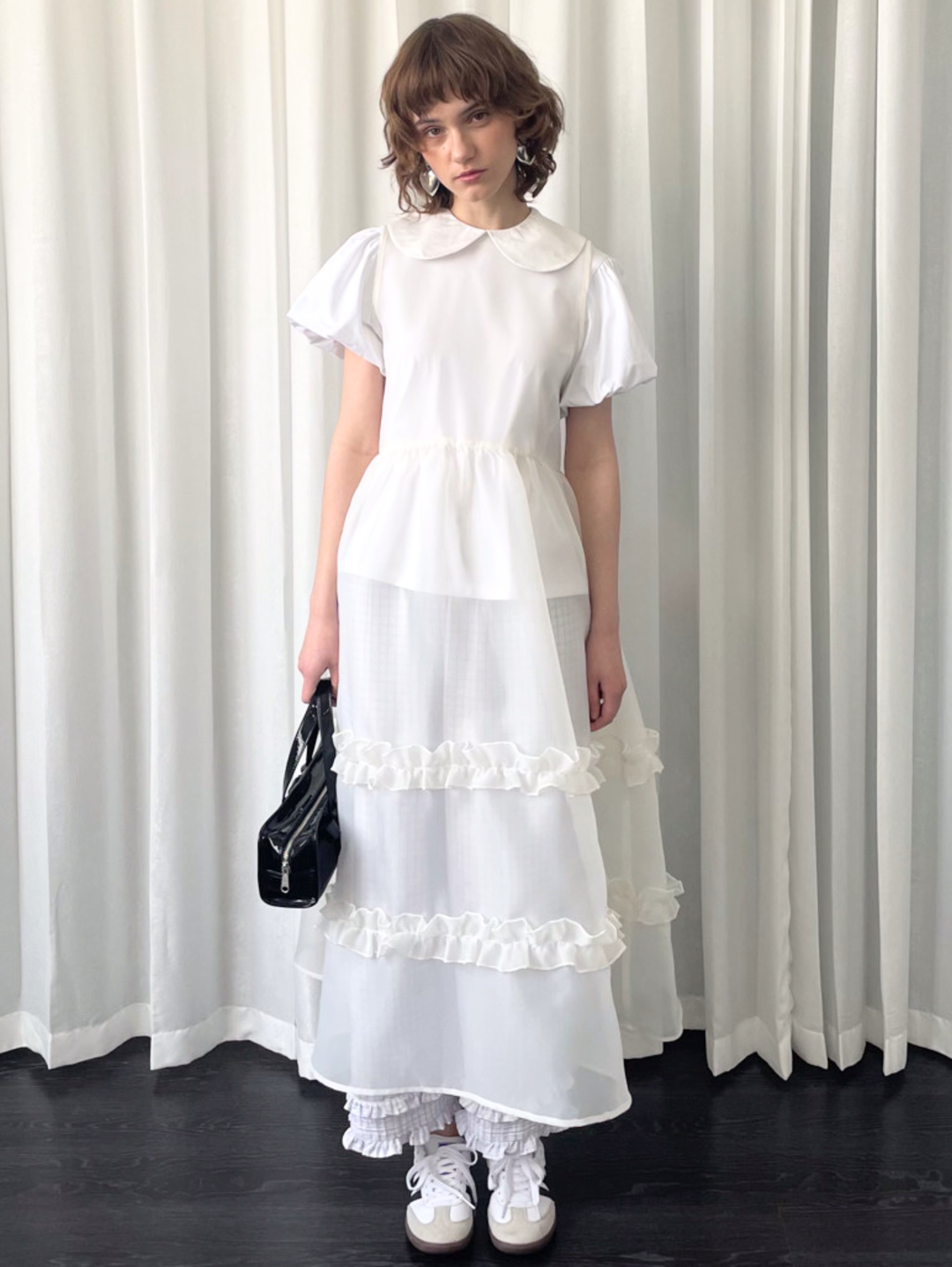 【Loose Smell】Sheer Frill Dress