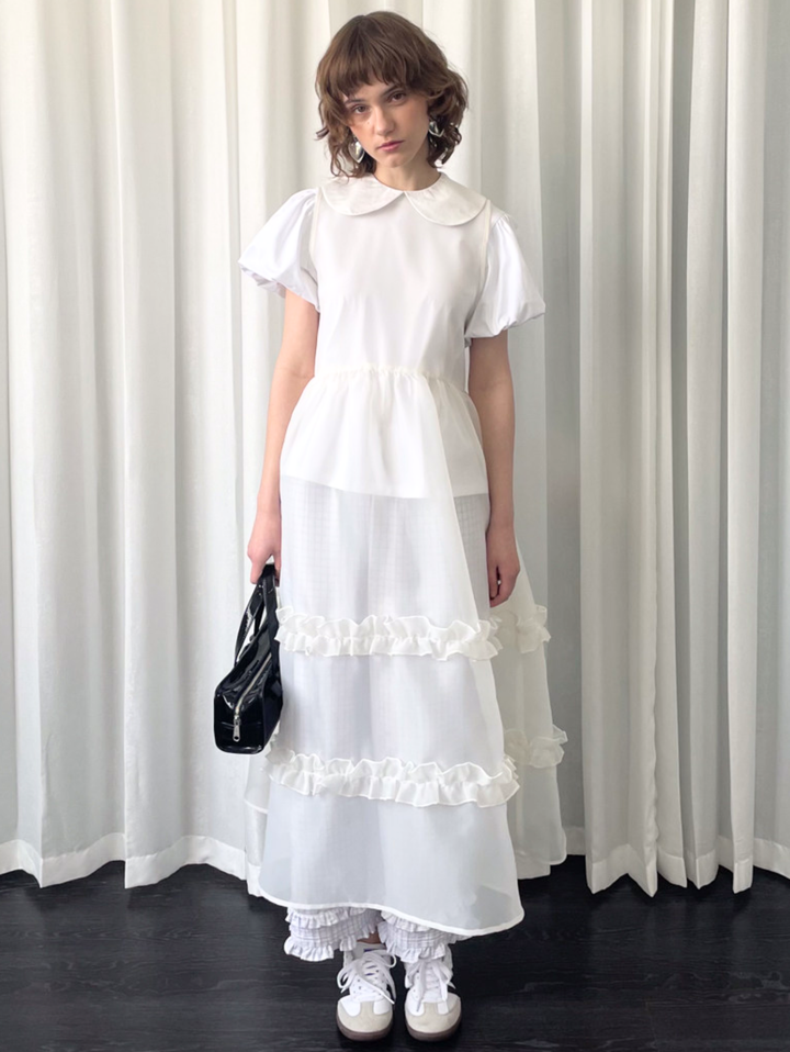 【Loose Smell】Sheer Frill Dress