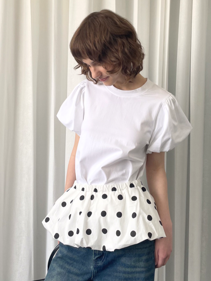 〈Pre Order〉【Loose Smell】Balloon Sleeve Design Tee