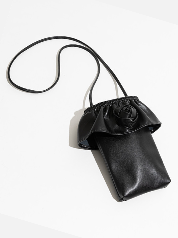 Rose Frill Mobile Shoulder Bag