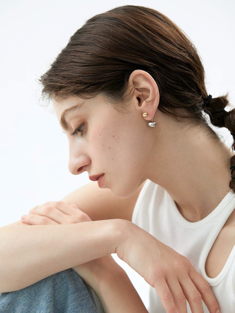 【EGO ACC】Dual Drop Bean Pierce