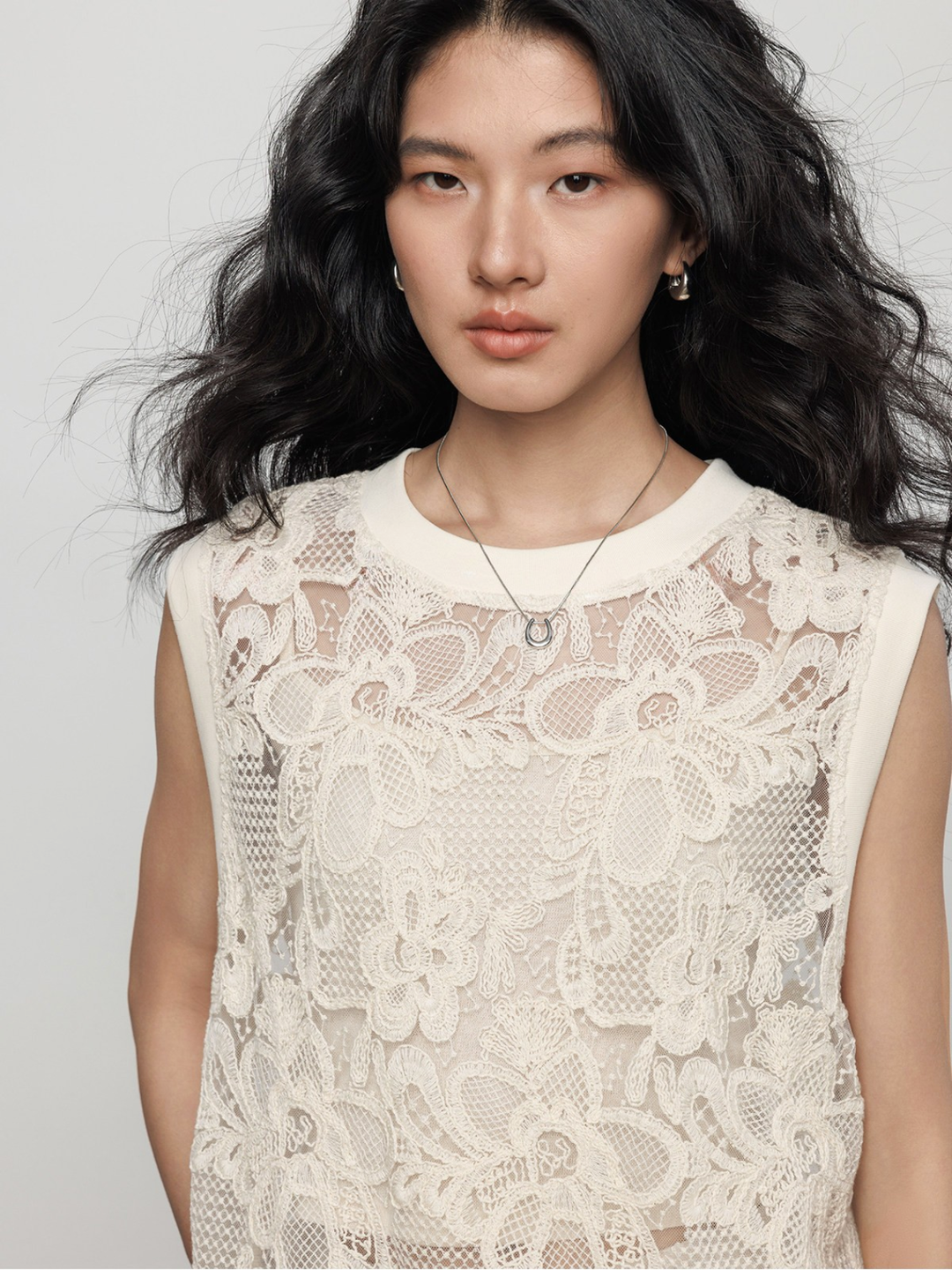 Floral Lace Layered Dress