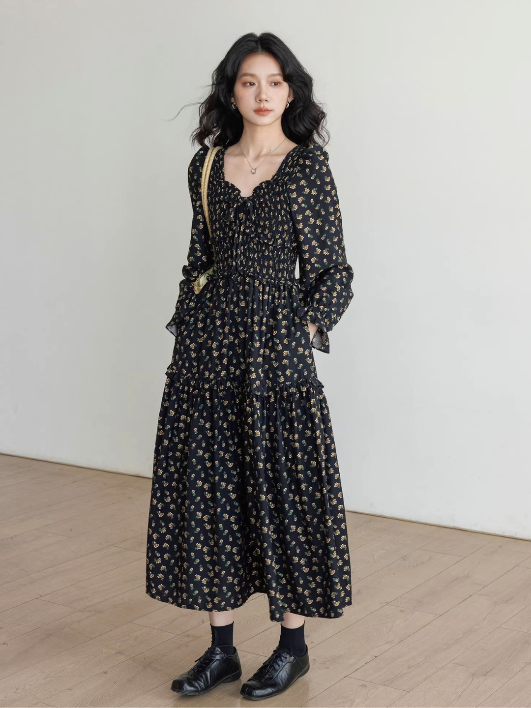 Floral Smocked Tiered Dress