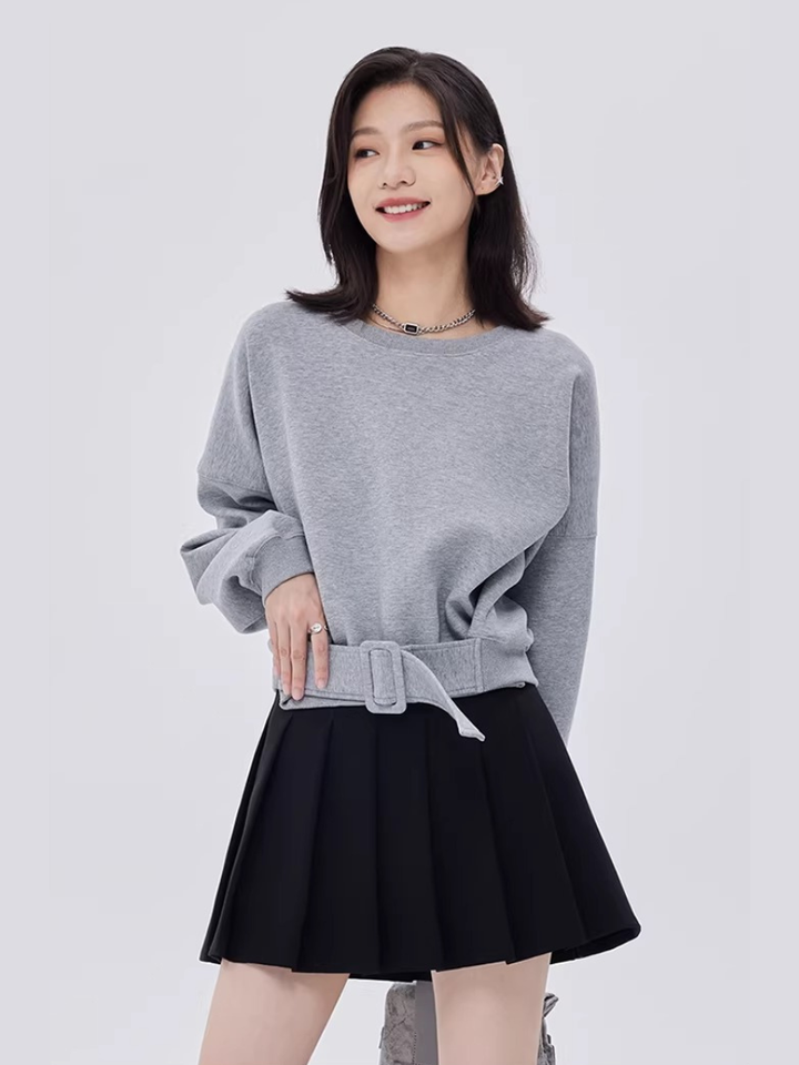 Waist Belt Sweatshirt