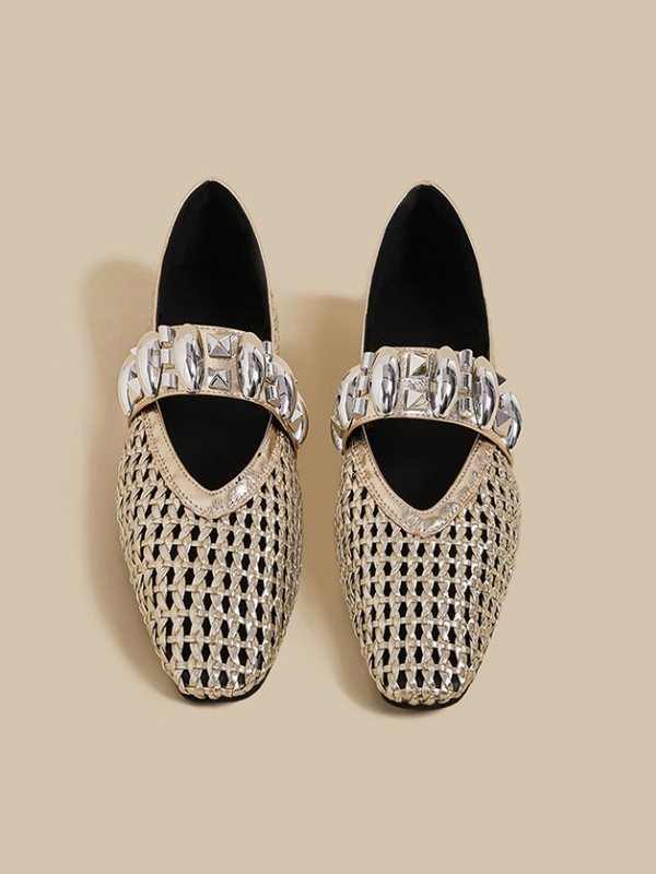 Ornament Mesh Flats（〜25.0cm）