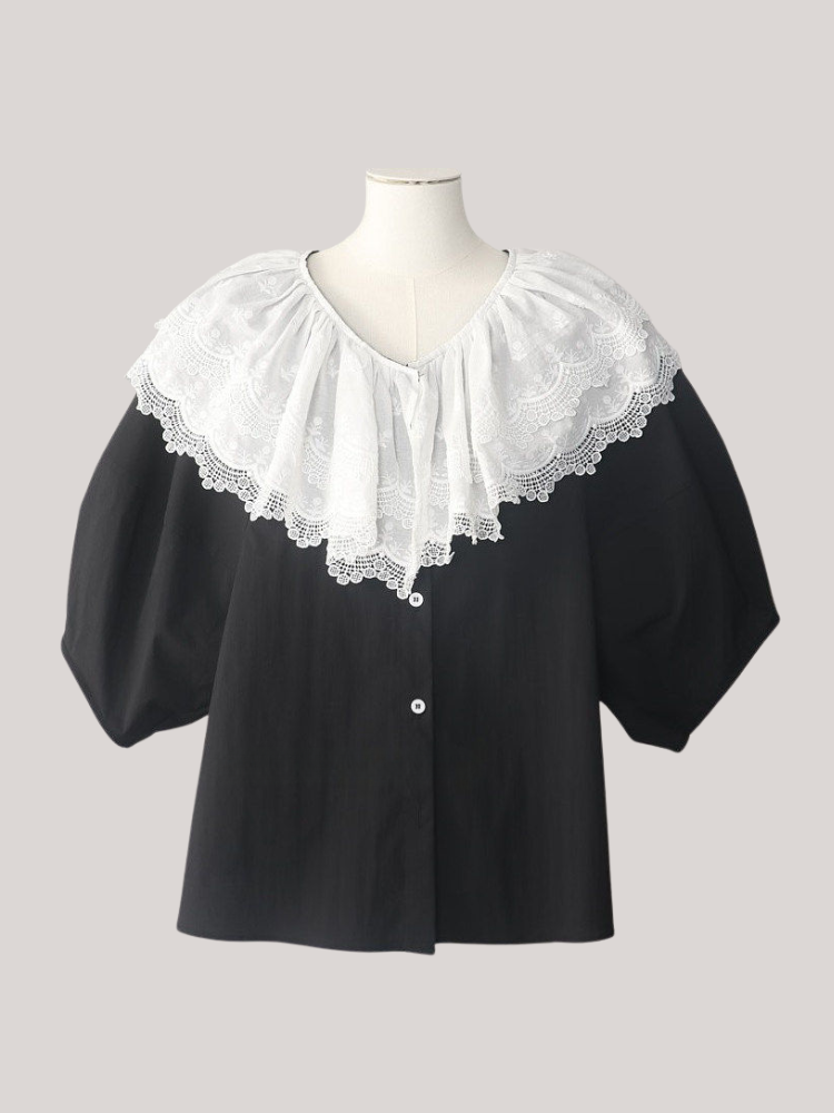 〈Pre Order〉Vintage Lace Collar Blouse